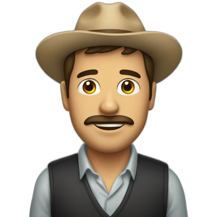 hombre con cara de pera emoji