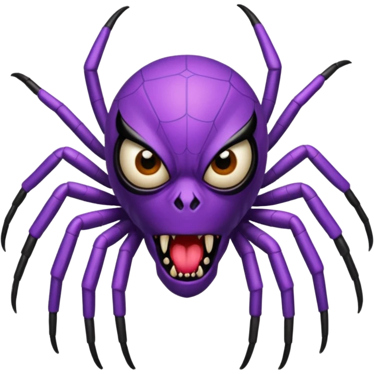 make me a purple web spider emoji