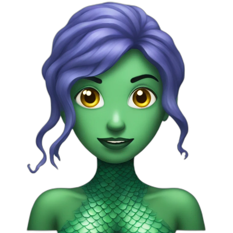evil mermaid emoji