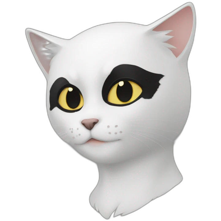 Chat noir et blanc emoji