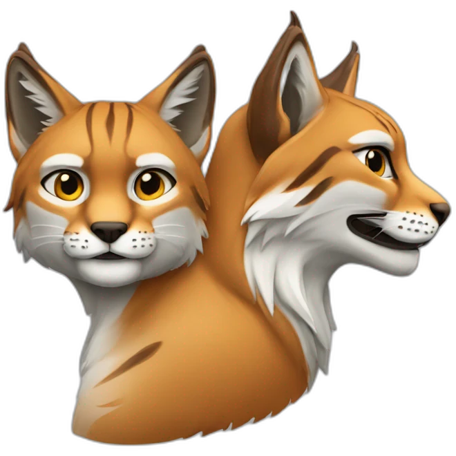 Lynx et renard emoji
