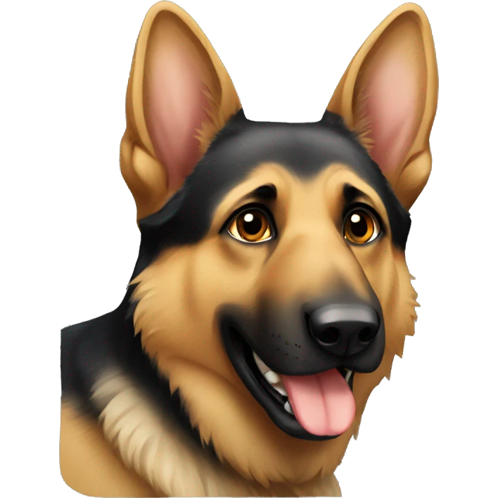 German shepherd  emoji