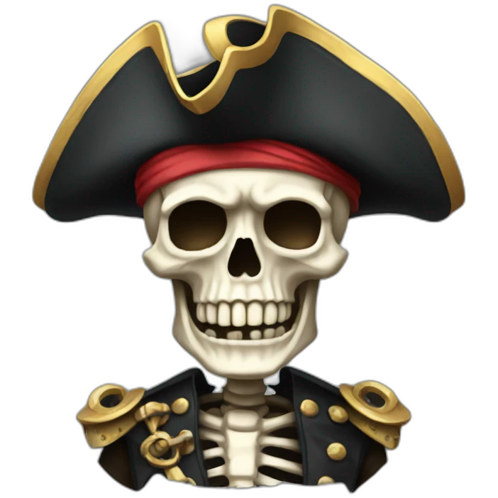Skeleton pirate emoji