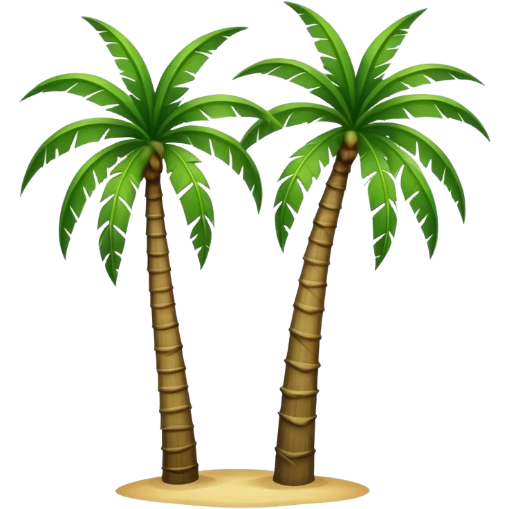 Saudi palm tree with two trunks emoji