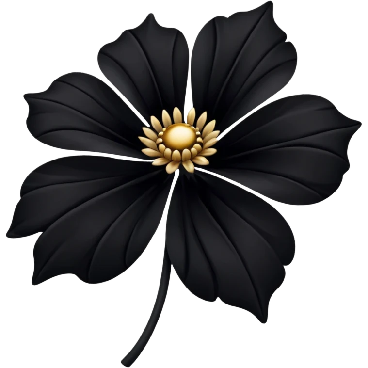 black flower emoji