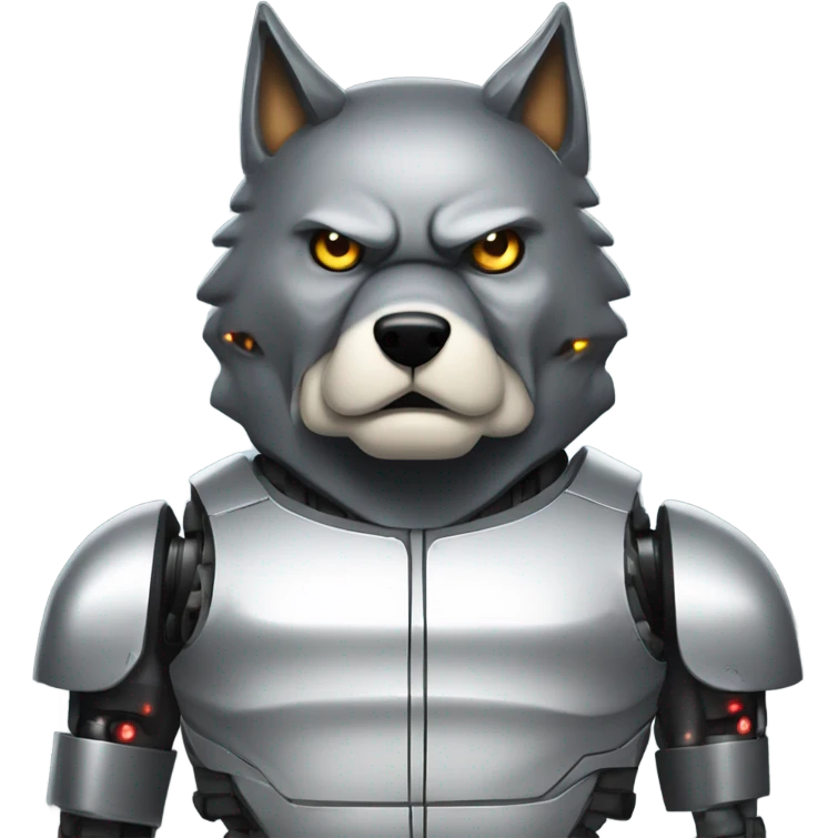 Fat robot wolf terminator  emoji