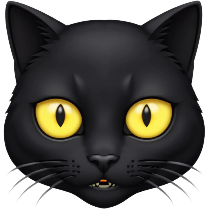 scary bvlack cat emoji