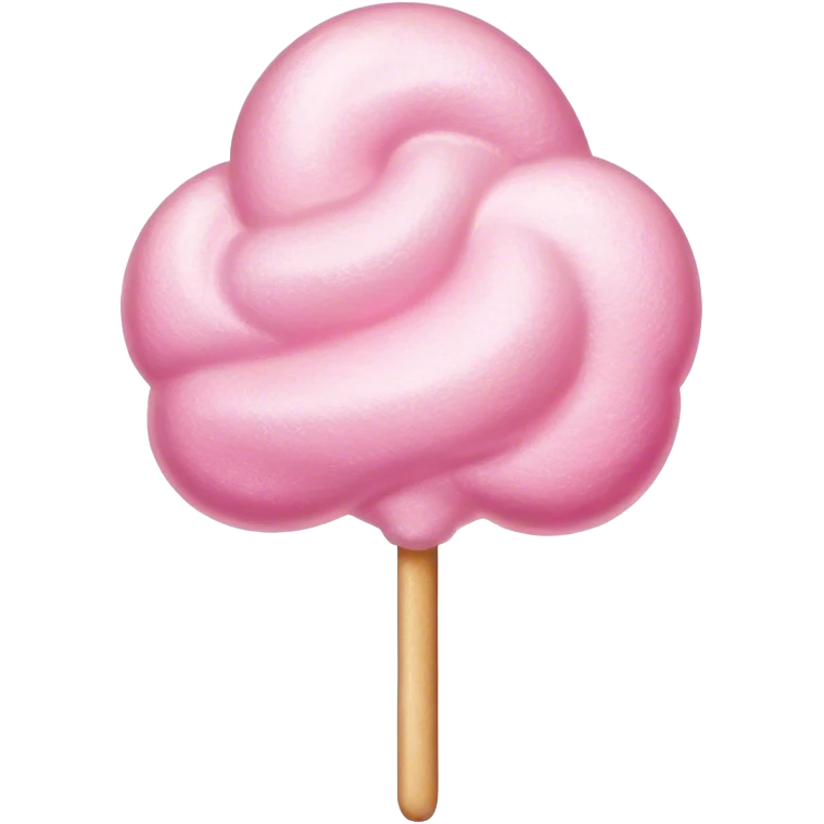 Glittering cotton candy emoji