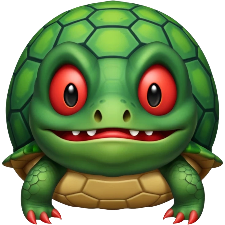 A devil in a turtle carapace emoji