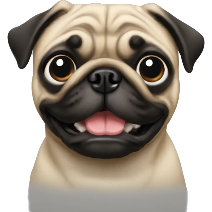 Pug dog emoji