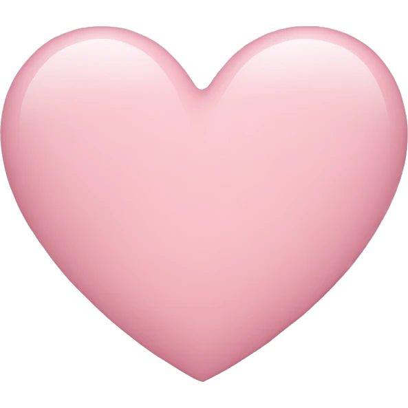 Light pink heart emoji