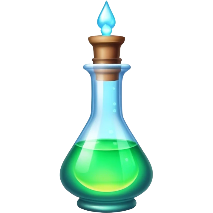 potions with a glowing aura emoji