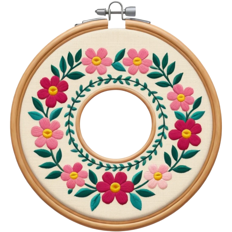 embroidery hoop emoji