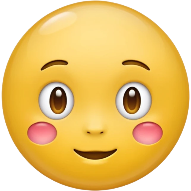 bubble cheek emoji (apple emoji style) emoji