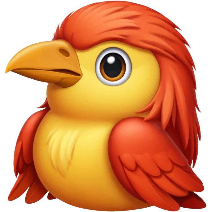  long haired bird emoji