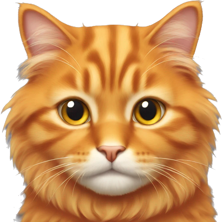 orange fluffy cat emoji