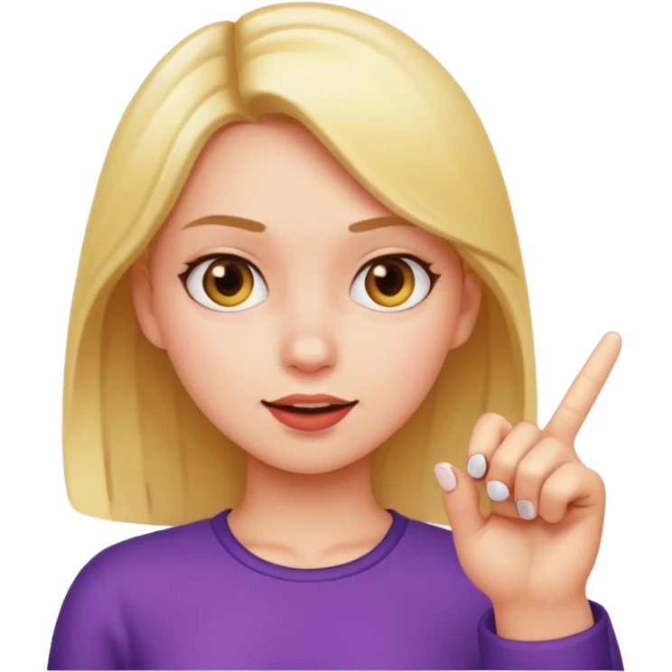 Girl snapping her finger  emoji