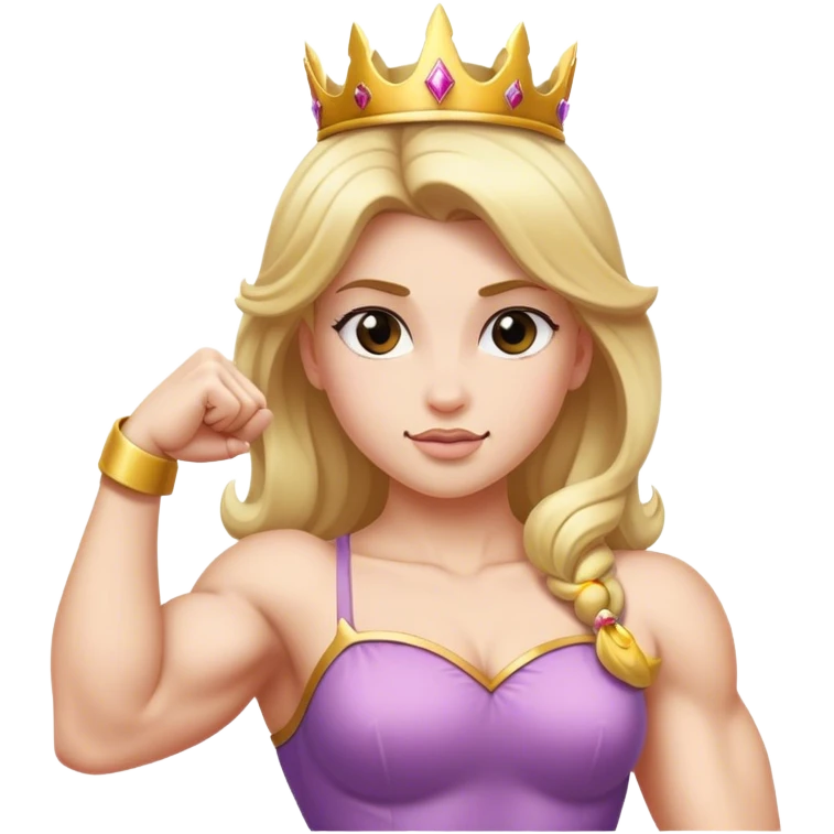 princess flexing bicep emoji
