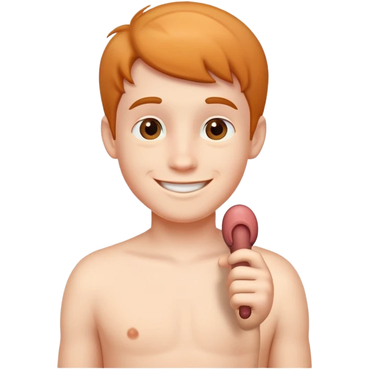 Penis and the boy emoji