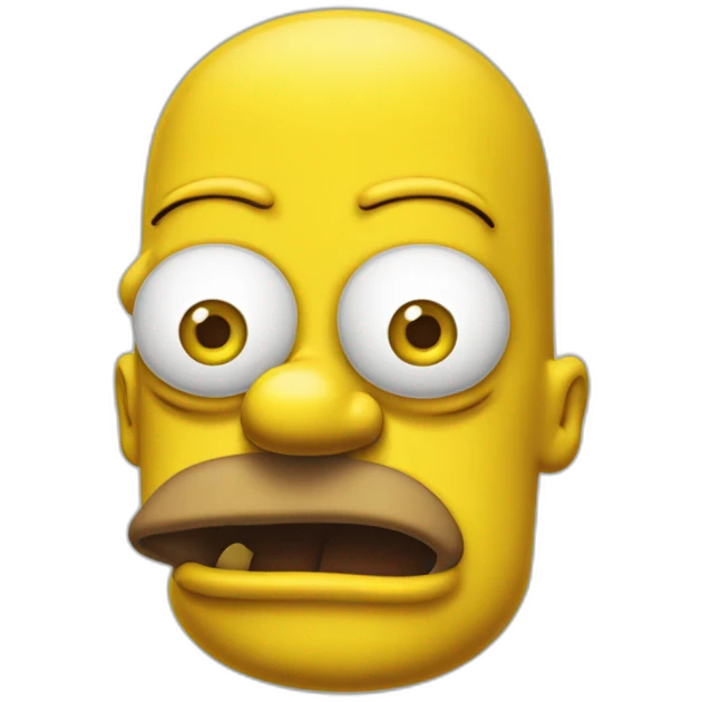 Simpson avec deux yeux normaux emoji