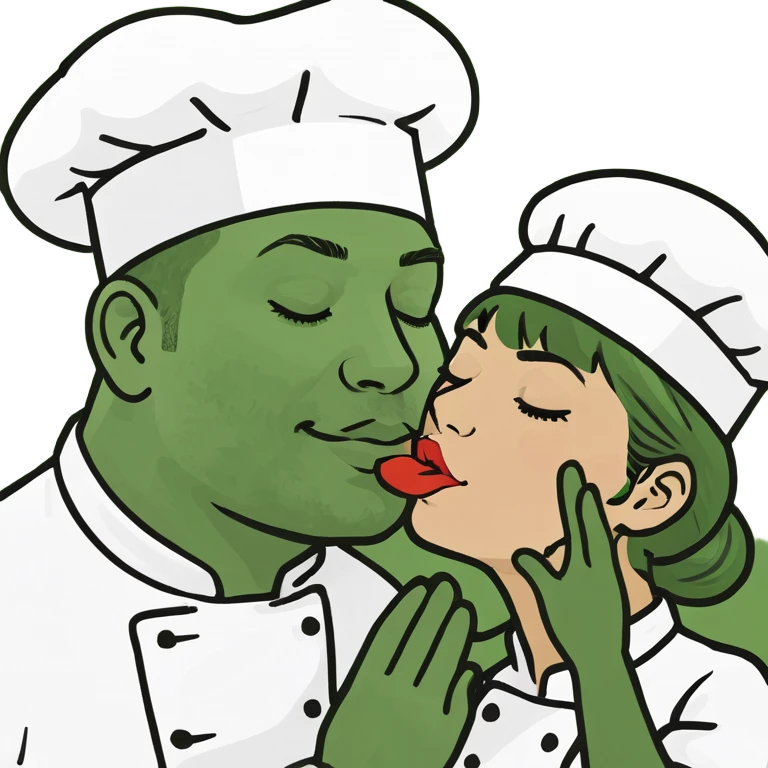 Chef’s kiss with hand emoji