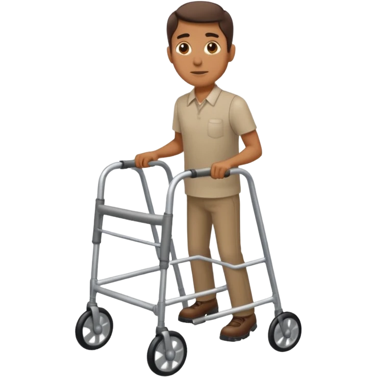 Man using a walker  emoji