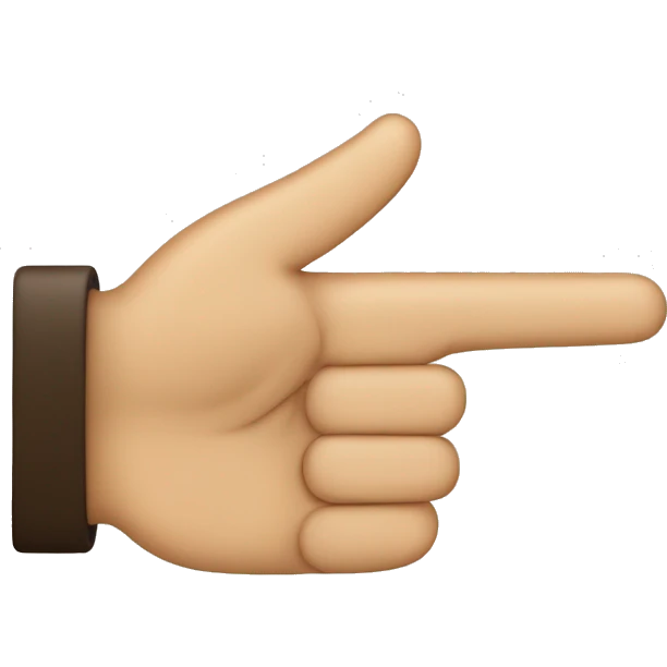 backhand index Finger pointing up emoji