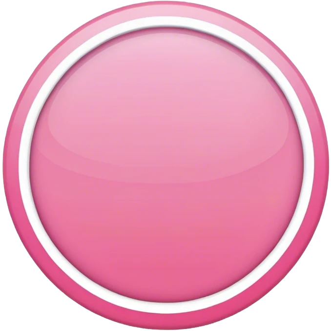 pink circle,  with a white stroke, 10 pixels" emoji