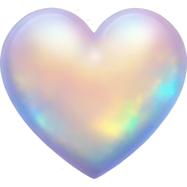 opal heart emoji