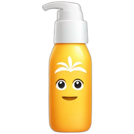 Sunscreen bottle emoji