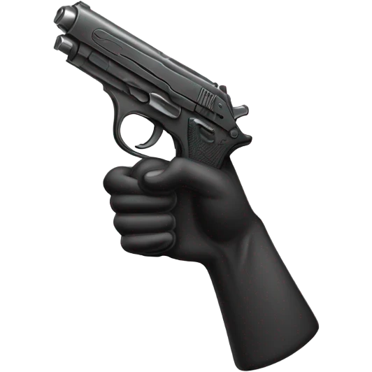 Somebody holding a gun ￼ emoji