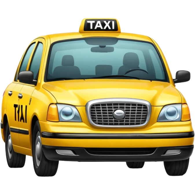 Taxi image in professional look emoji