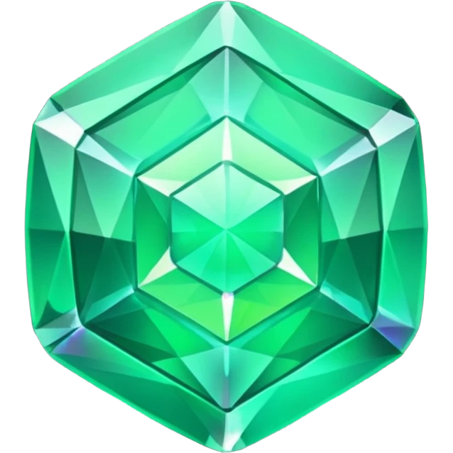 a radioactive gem emoji emoji