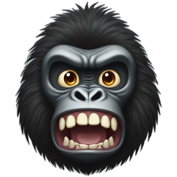 Monster monkey attack gorilla emoji