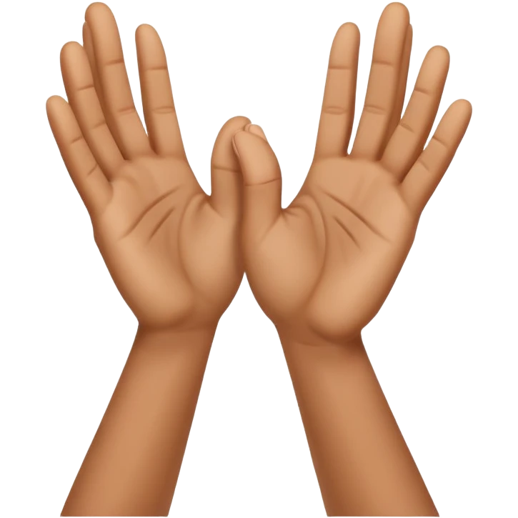 Hands praising GOD emoji