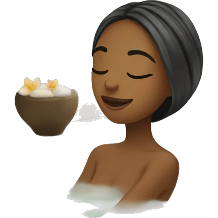 Spa relax girl emoji