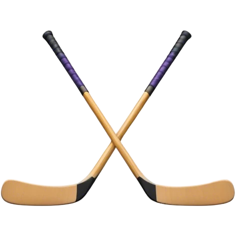 Minnesota state with hockey sticks emoji