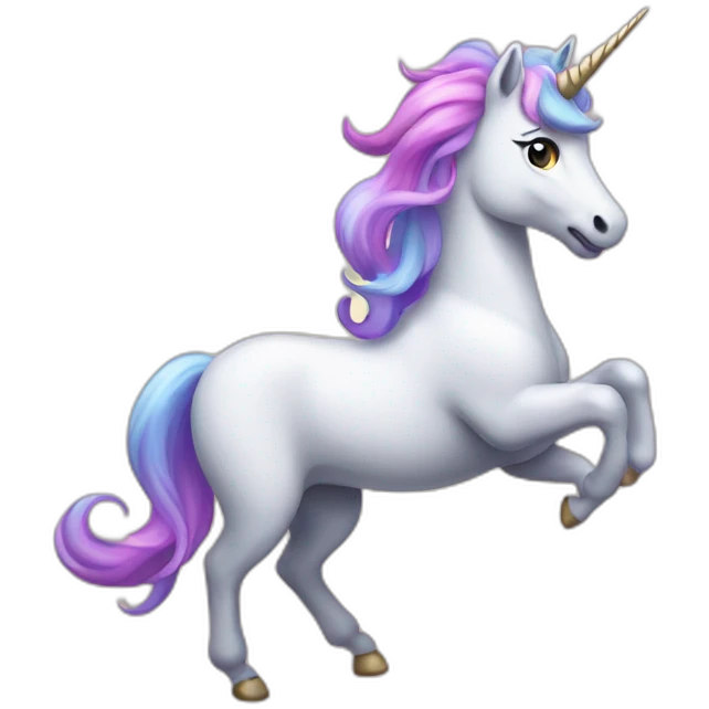 Dancing unicorn emoji