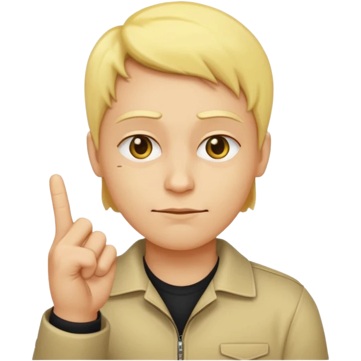 a yellow face with a side eye and a middle finger emoji