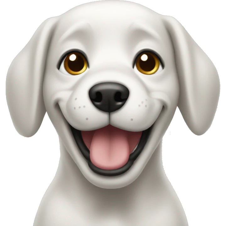 Dog saying hello emoji