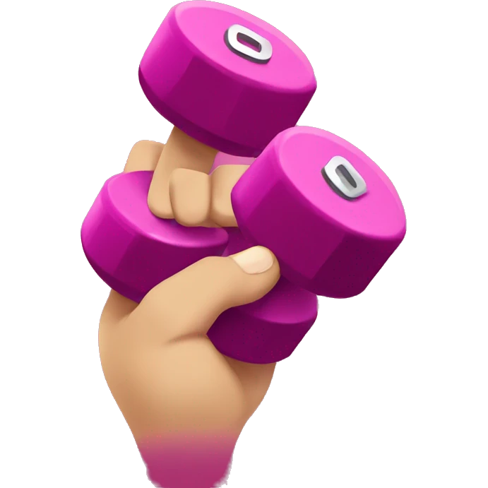 hand with dumbbells emoji