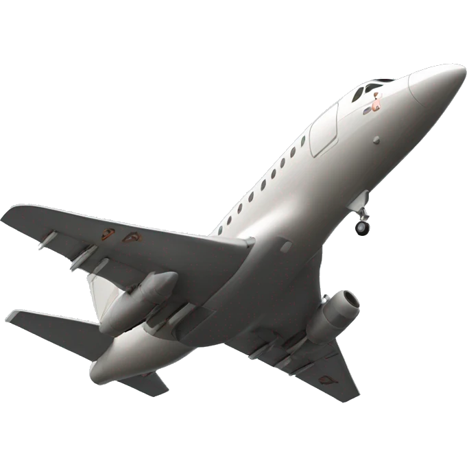 jet avec une ligne marron claire sur le cote emoji