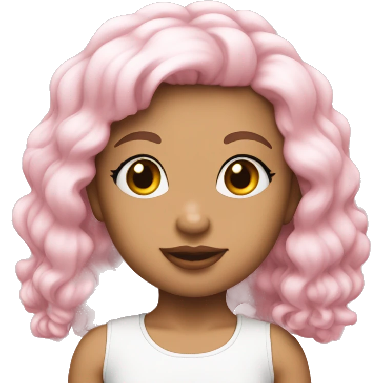 Baby pink coquette soft emoji