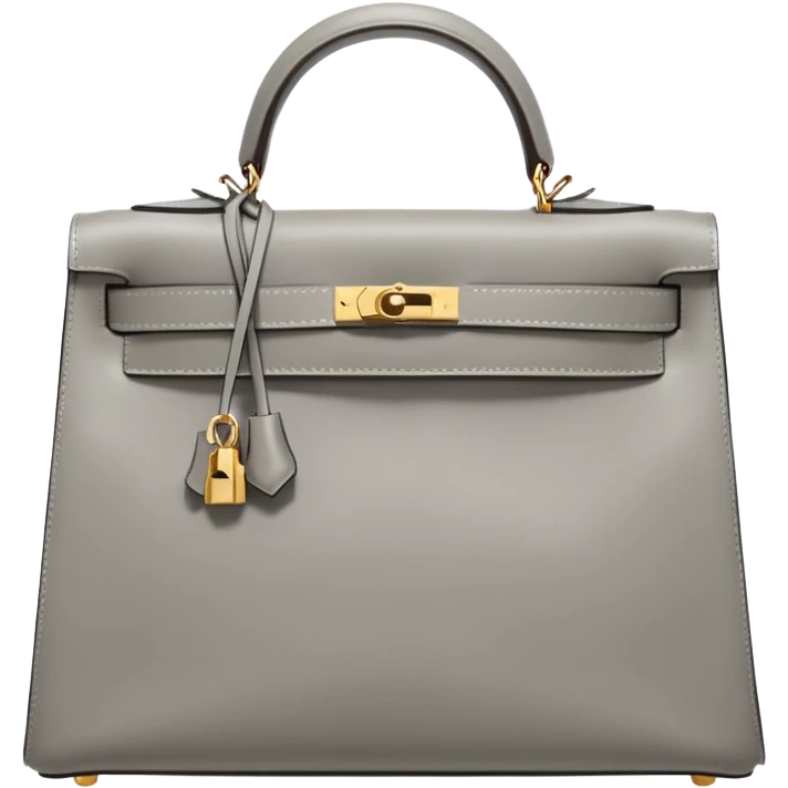 hermes kelly silver color gold hardware emoji