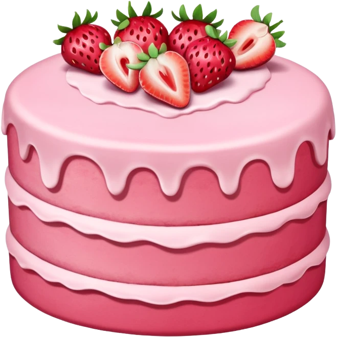 strawberry cake emoji