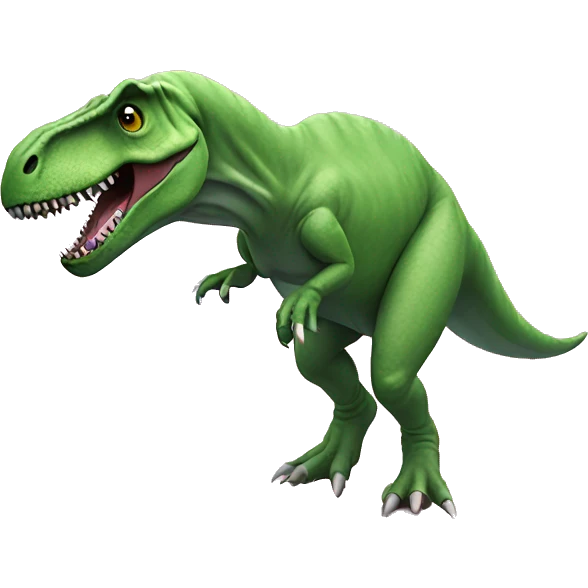 T-rex wearing a tutu doing a kickflip emoji
