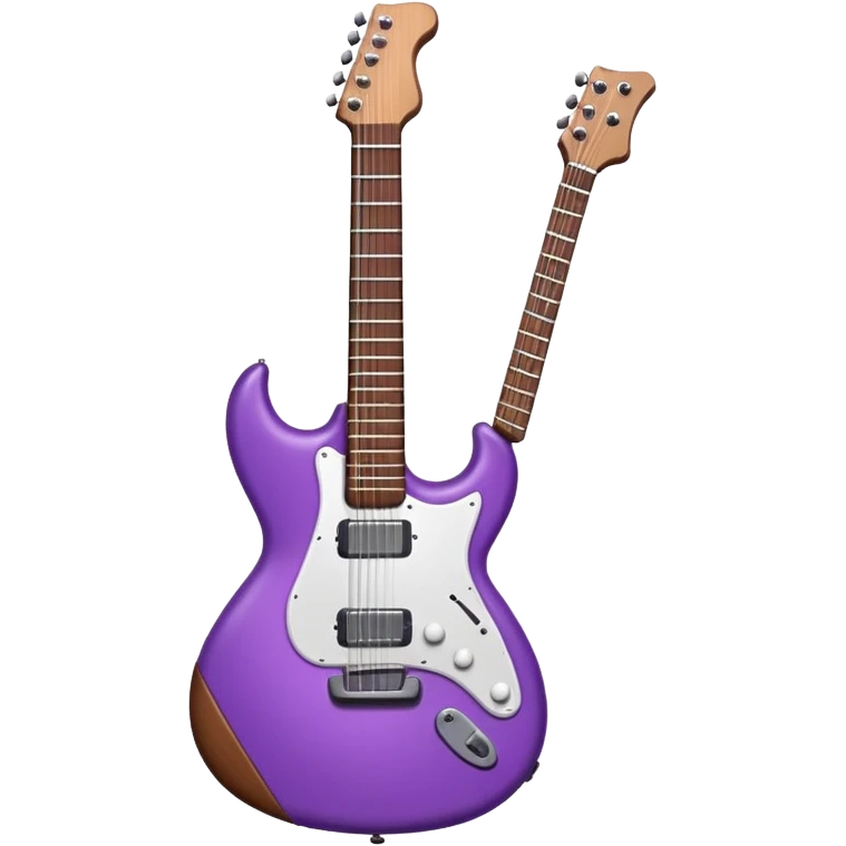 purple tilted guitar emoji