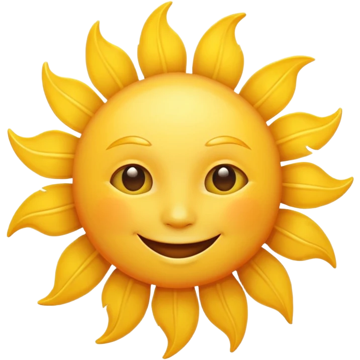 smiling sun emoji emoji