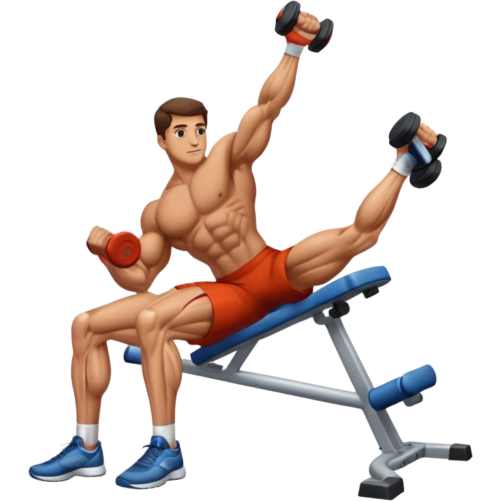 bodybuilder forearm on legs curl emoji