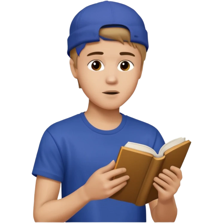 justin bieber read book emoji